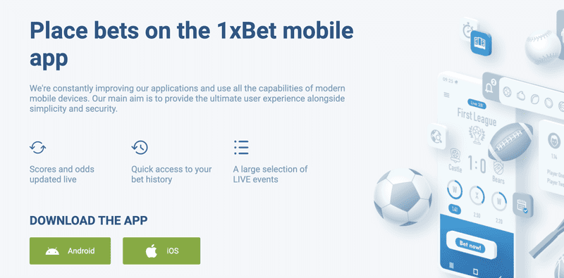1xbet mobile app
