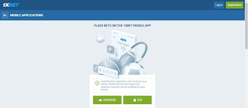 Simple process of downloading the 1xbet mobile app
